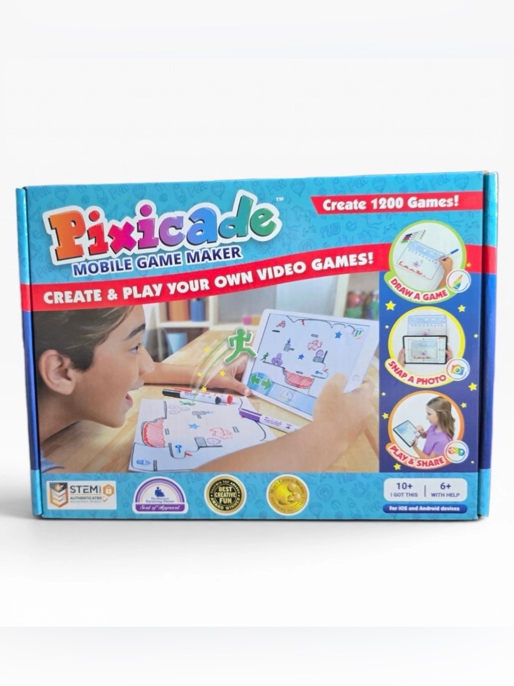 Pixicade Mobile Game Maker Create & Play Your Own Video Games, Game Maker 10+